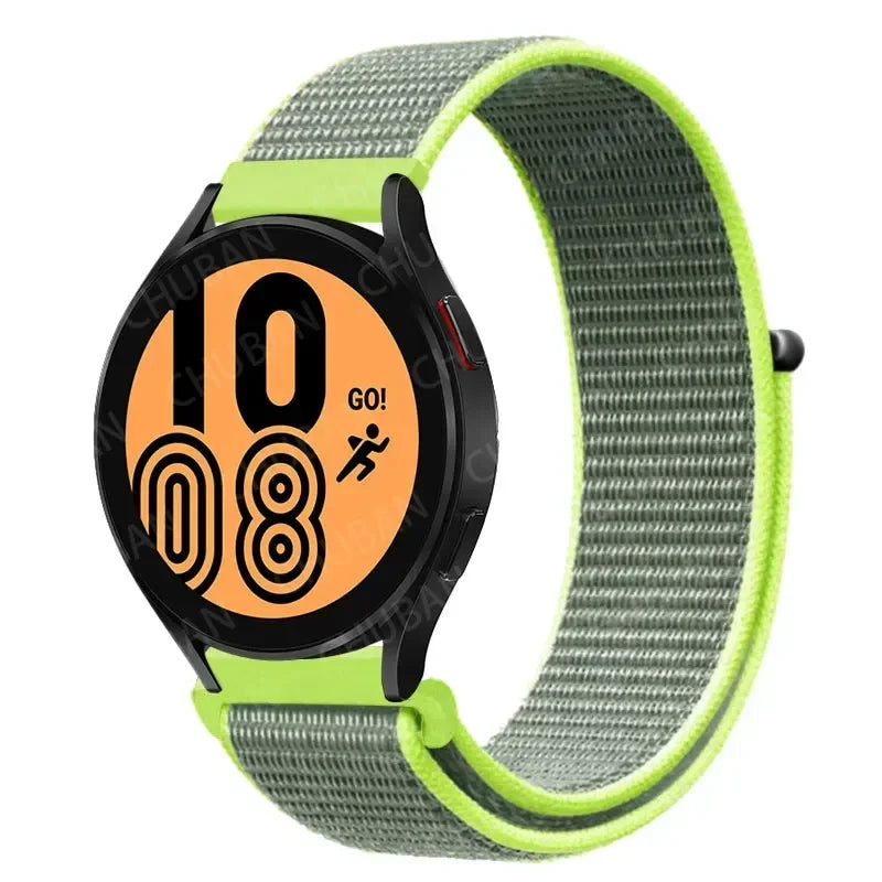 Nylon Sportband Smartwatch 20mm 22mm Ademend Lichtgewicht Loop Polsband Verstelbaar Training Fitness