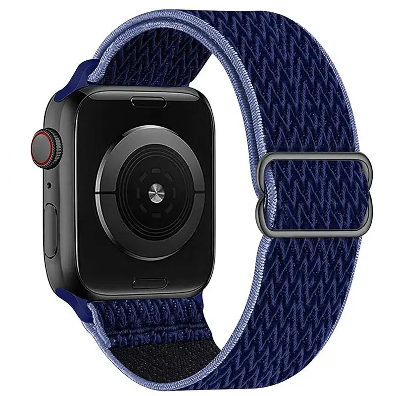 Elastische Nylon Smartwatchband Verwisselbaar Polsbandje Comfortabel Duurzaam Design Sportief Actief