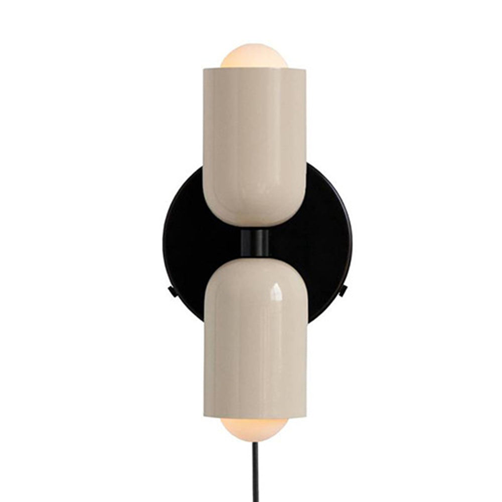 Louvel wandlamp glas dubbel lichtpunt groen wandverlichting woonkamer slaapkamer modern design up down verlichting compact 12 cm