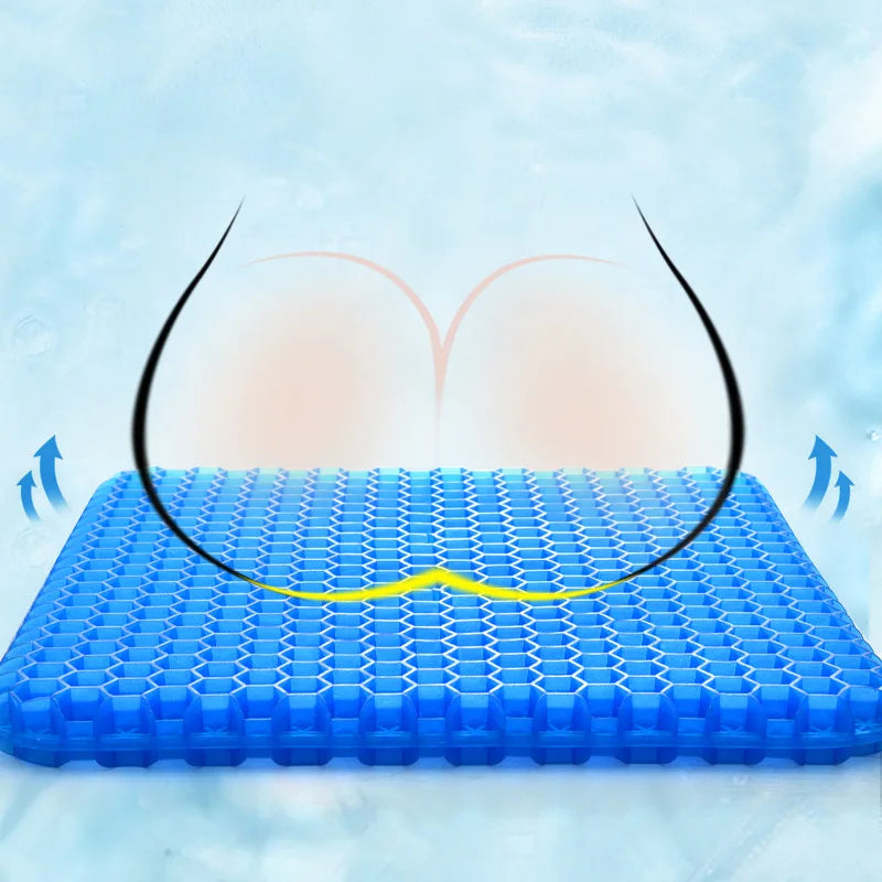 Ergonomisch Gelkussen voor Stoel - Drukverdelend Zitkussen voor Optimaal Zitcomfort