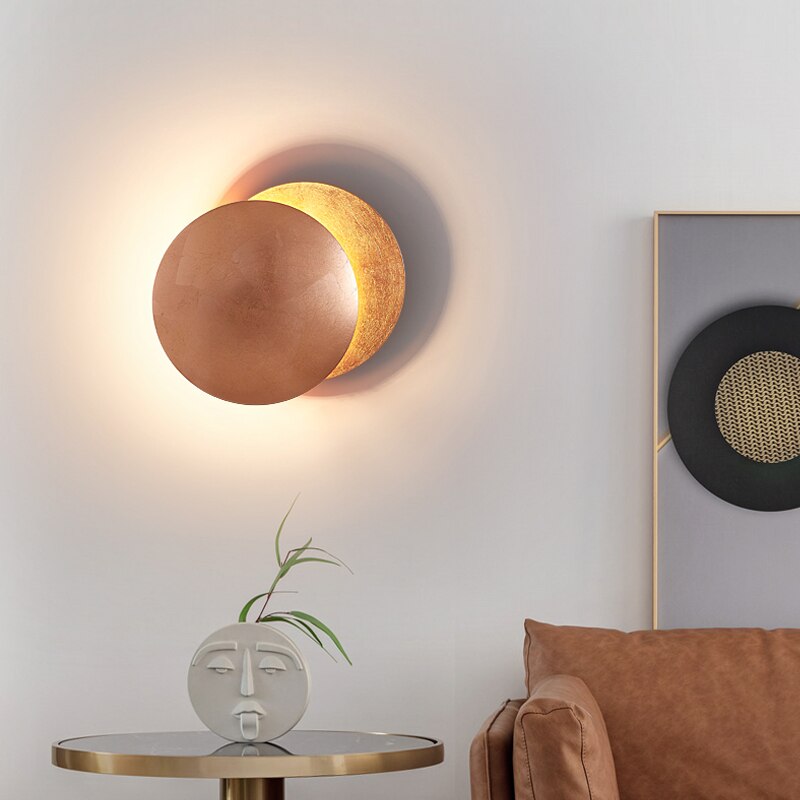 LED Wandlamp Eclipse Effect Wit Modern Design Sfeerverlichting Woonkamer