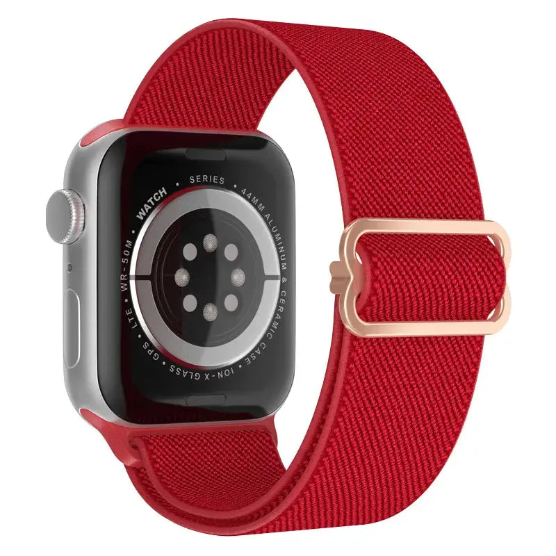 Elastische Nylon Smartwatchband Verwisselbaar Polsbandje Comfortabel Duurzaam Design Sportief Actief