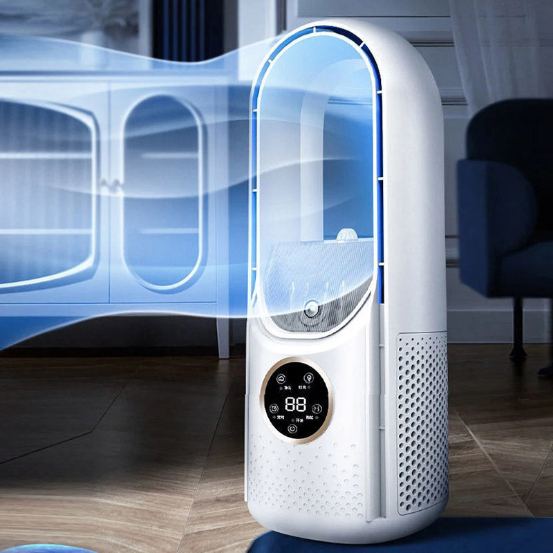 Draadloze Compacte Luchtkoeler met Stille Ventilator - Handig USB-Apparaat voor Thuis en Kantoor - 100ml Watertank