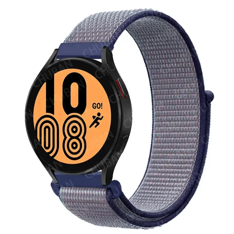 Nylon Sportband Smartwatch 20mm 22mm Ademend Lichtgewicht Loop Polsband Verstelbaar Training Fitness