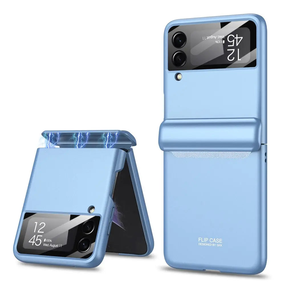 Beschermhoes Samsung Galaxy Z Flip 4 met Draadloos Laden Valbestendig Flexibel Design Duurzame Telefoonhoes