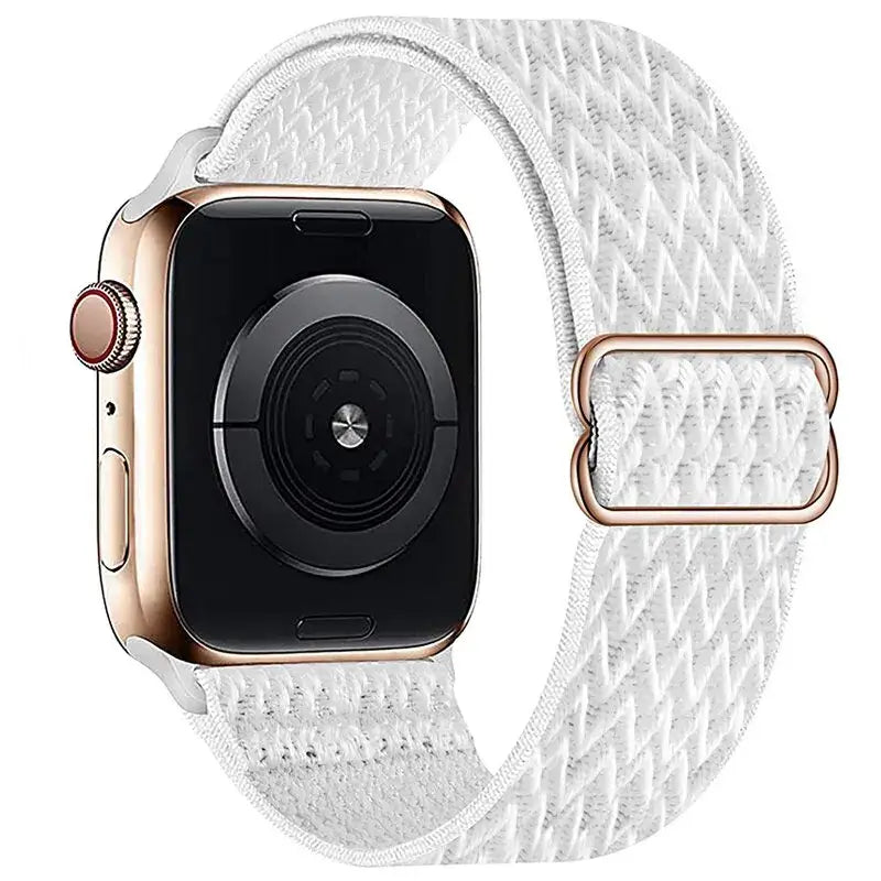 Elastische Nylon Smartwatchband Verwisselbaar Polsbandje Comfortabel Duurzaam Design Sportief Actief