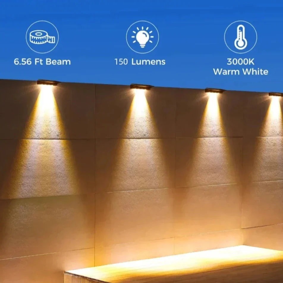 Zonne-energie Sfeerverlichting 2-Delige Set - Automatische Schemeringssensor Tuinverlichting voor Pad, Terras & Tuin