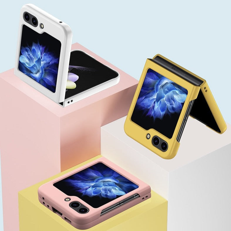 Schokbestendige Hardcase voor Vouwbare Smartphone Blauw Groen Roze Beige Bescherming Draadloos Laden