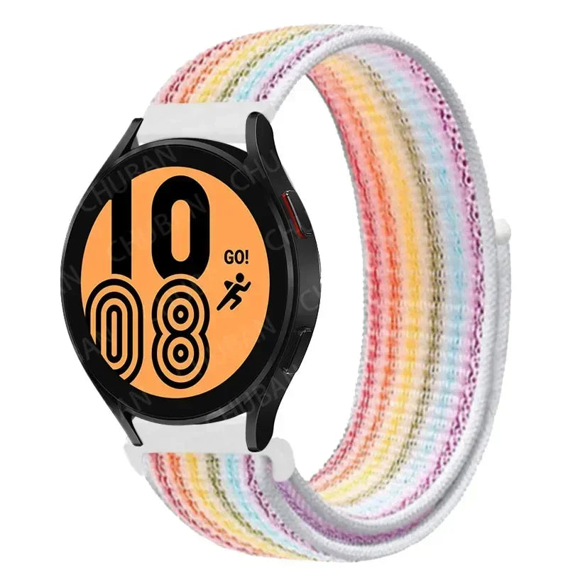 Nylon Sportband Smartwatch 20mm 22mm Ademend Lichtgewicht Loop Polsband Verstelbaar Training Fitness