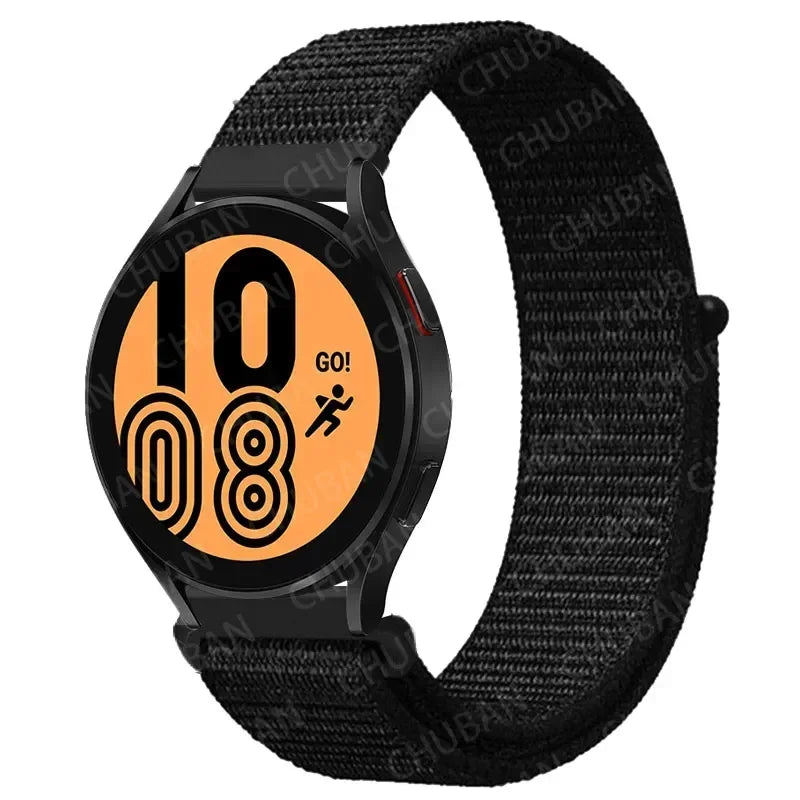 Nylon Sportband Smartwatch 20mm 22mm Ademend Lichtgewicht Loop Polsband Verstelbaar Training Fitness