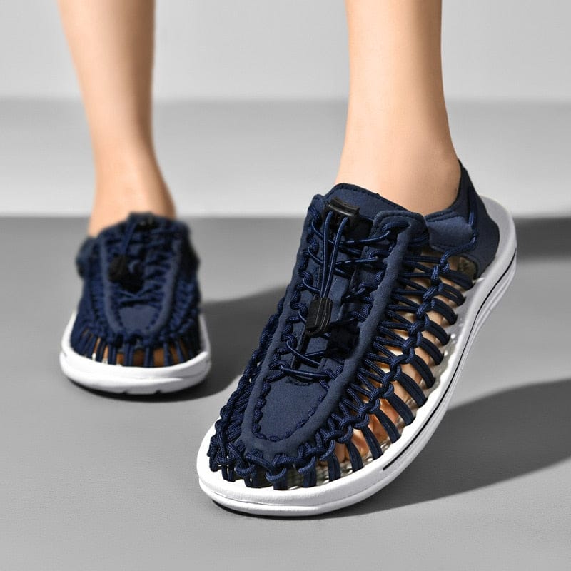 Gevlochten Dames Sandalen - Ademend Design - Lichtgewicht Zomerschoeisel - Flexibele Gummizool - Meerdere Kleuren Verkrijgbaar