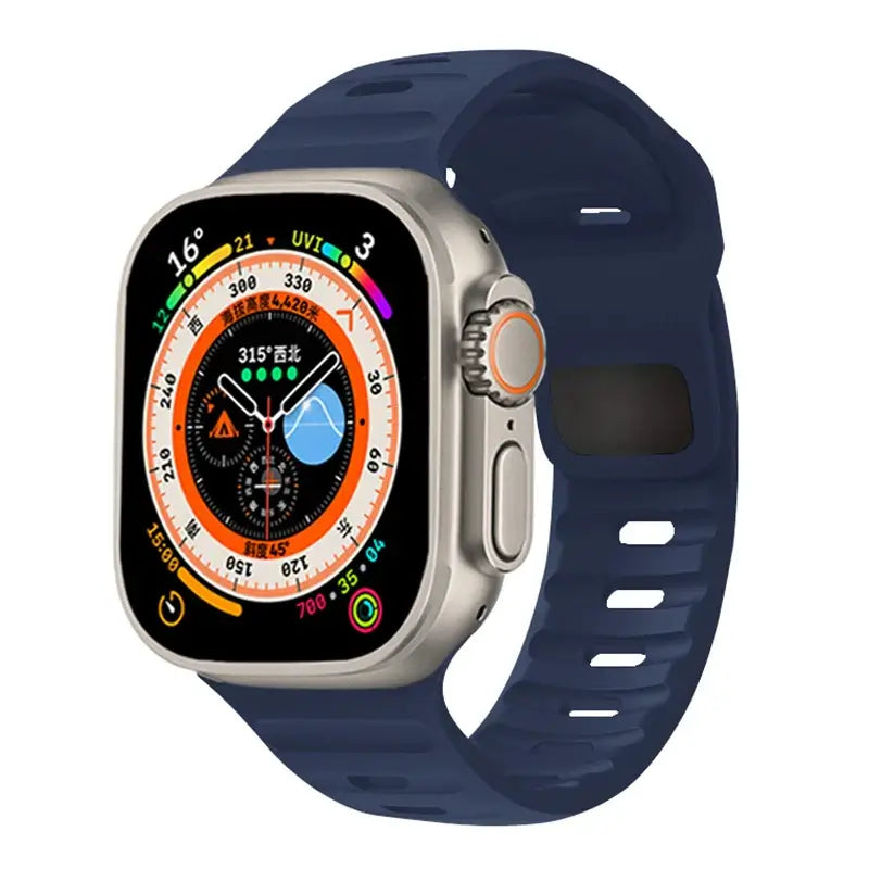 Siliconen Smartwatch Bandje Zachte Pasvorm Verstelbaar Waterdicht Sport Casual Dagelijks Gebruik Horloge