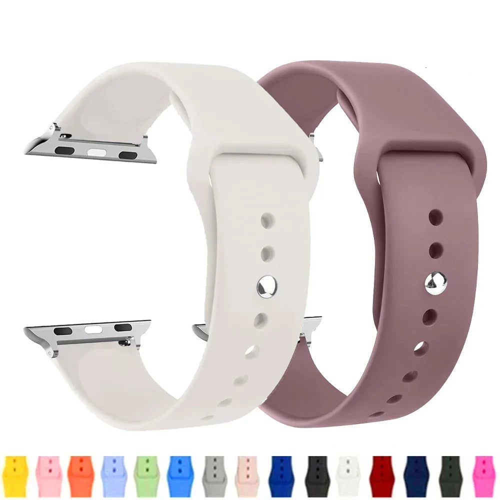 Siliconen Horlogeband Waterdicht met Verstelbare Sportgesp voor Smartwatch 38-49mm Sportief Comfortabel