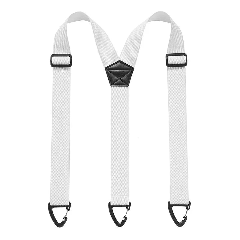 Verstelbare Bretels Heren X-Rug Y-Vorm Elastisch 3,5cm Breed Metalen Clips Werkkleding Casual Formeel