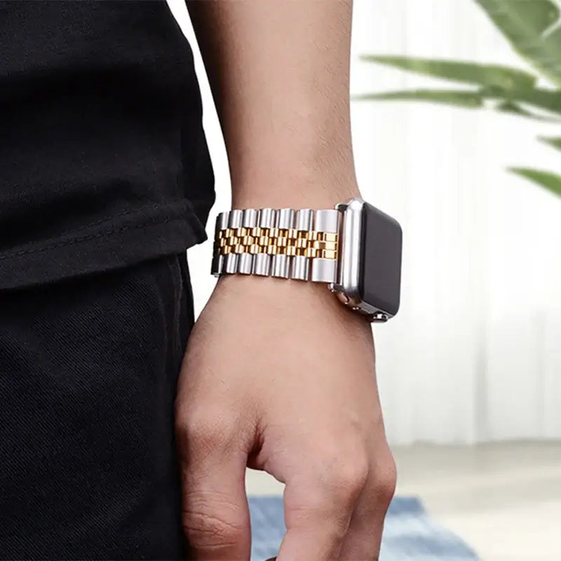 Roestvrijstalen Smartwatch Bandje Verstelbaar Metalen Polsband Universeel Elegant Design Horlogeband