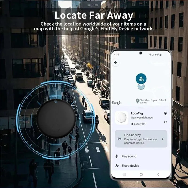 Slimme Locatietracker voor Honden en Katten met Reflecterend Halsband - Android - Compact & Waterdicht - 8-10 Maanden Batterijduur