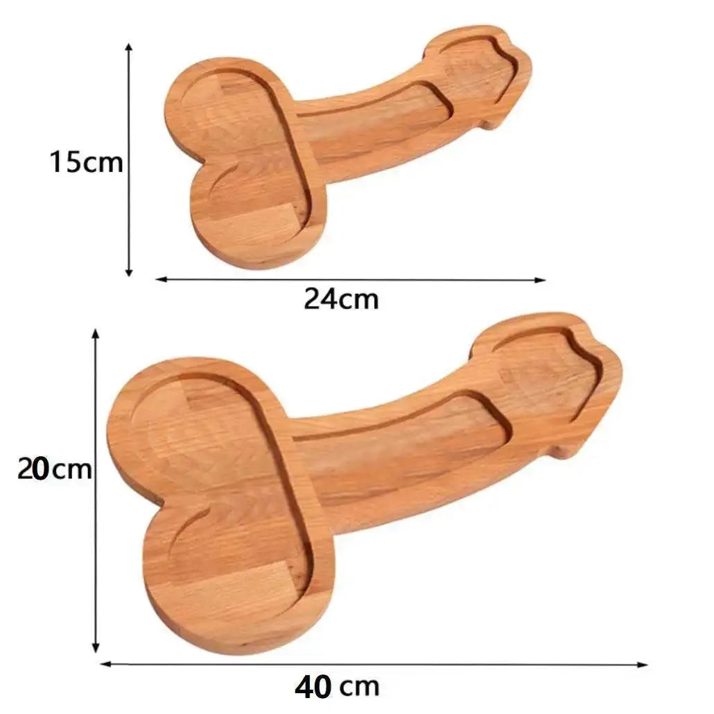 Multi-Compartiment Serveerplank van Donker Hout - Praktische Snackplank met Meerdere Vakjes voor Hapjes & Dips