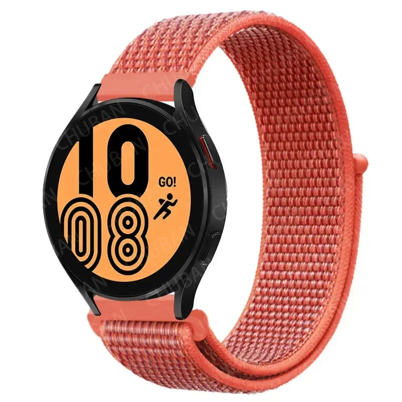 Nylon Sportband Smartwatch 20mm 22mm Ademend Lichtgewicht Loop Polsband Verstelbaar Training Fitness