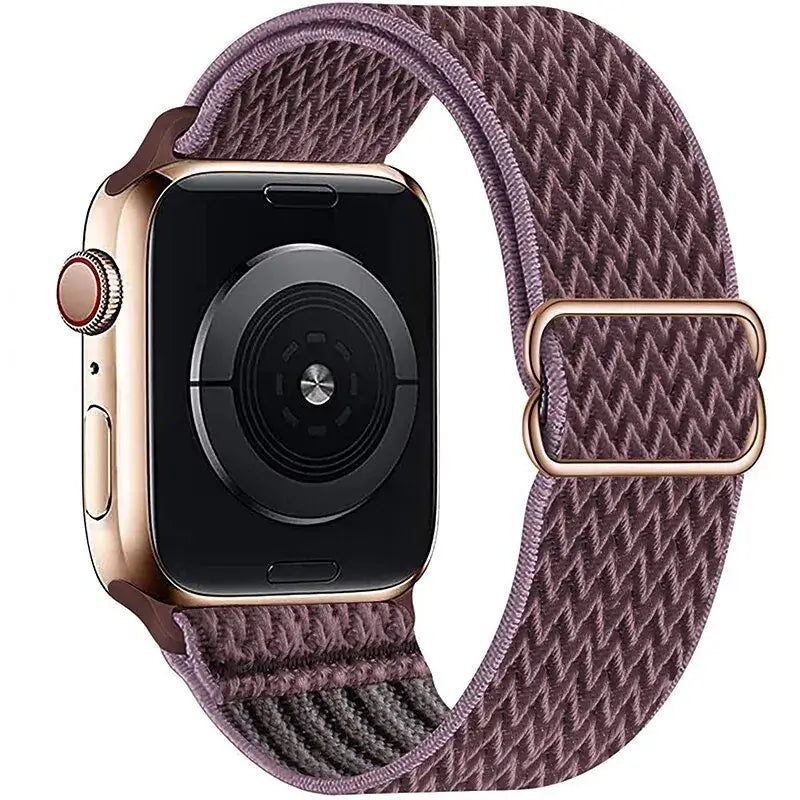 Elastische Nylon Smartwatchband Verwisselbaar Polsbandje Comfortabel Duurzaam Design Sportief Actief
