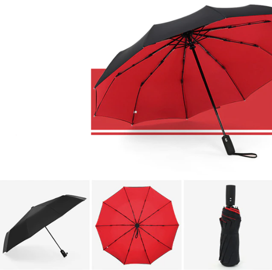 Omkeerbare Stormparaplu Automatisch Openen Sluiten Wind- en Waterdicht UV-Bescherming Compacte Regenparaplu