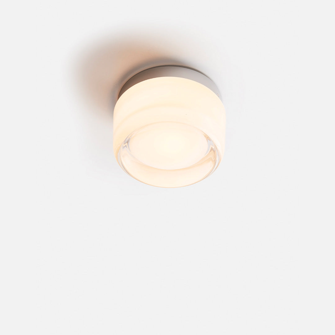Wandlamp LED Acryl Aluminium Amber Dimple Design Compact 13cm Woonkamer Slaapkamer Sfeerlamp