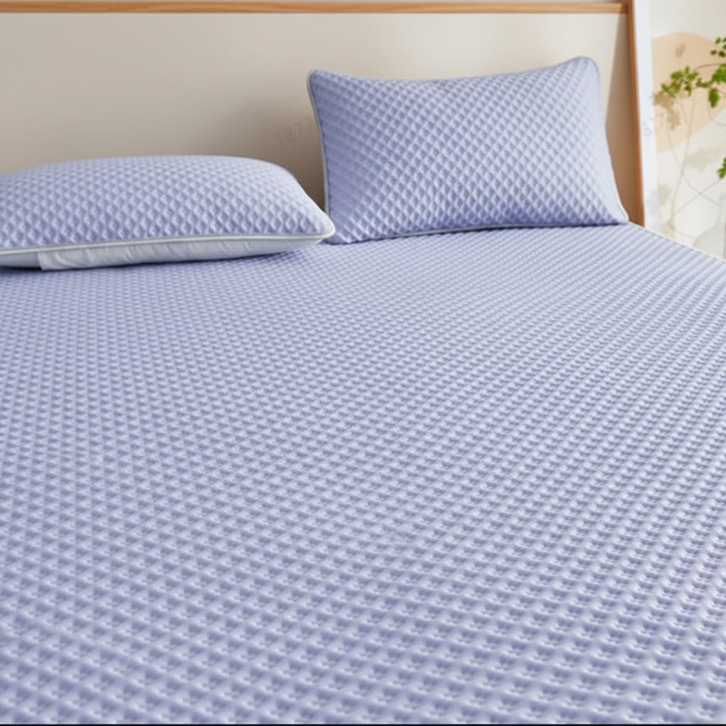 Opvouwbare Zomermat met Koelend Effect - Ademend Wafeldesign Slaapmat 200x220 cm voor Tweepersoonsbed