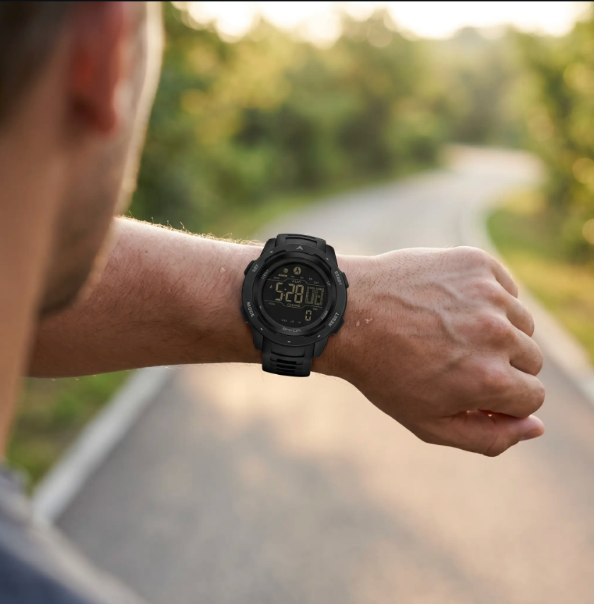 Digitaal Sporthorloge met Stappenteller - Waterbestendig Outdoorhorloge 5 Bar Waterdicht