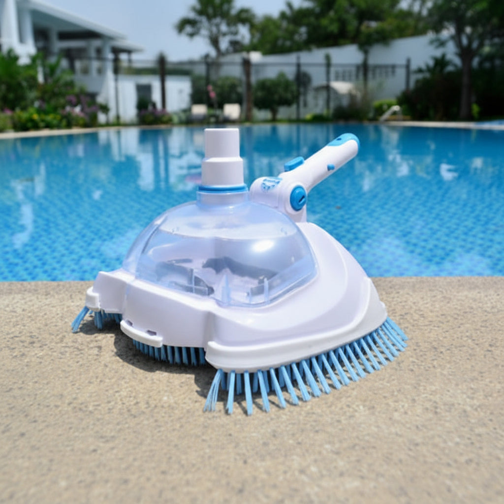 Zwembadstofzuiger met Hoekborstels en Draaibare Koppeling voor Grondige Zwembadreiniging en Schoon Water