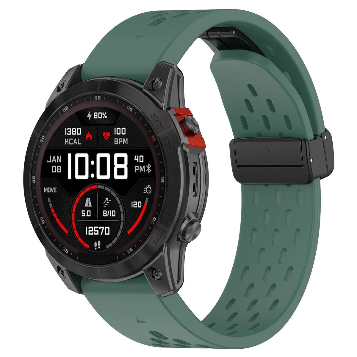 Siliconen Smartwatchband Ademend QuickFit Sport Polsband Vervanging 20mm 22mm 26mm Horloge Accessoire