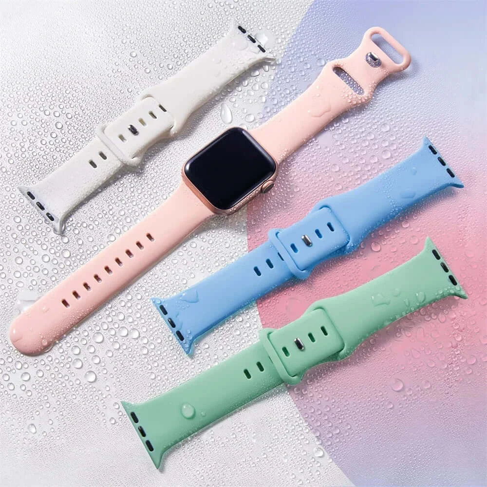 Siliconen Smartwatchband Waterbestendig Flexibel Sportbandje Zachte Horlogeband voor Actief Dagelijks Gebruik