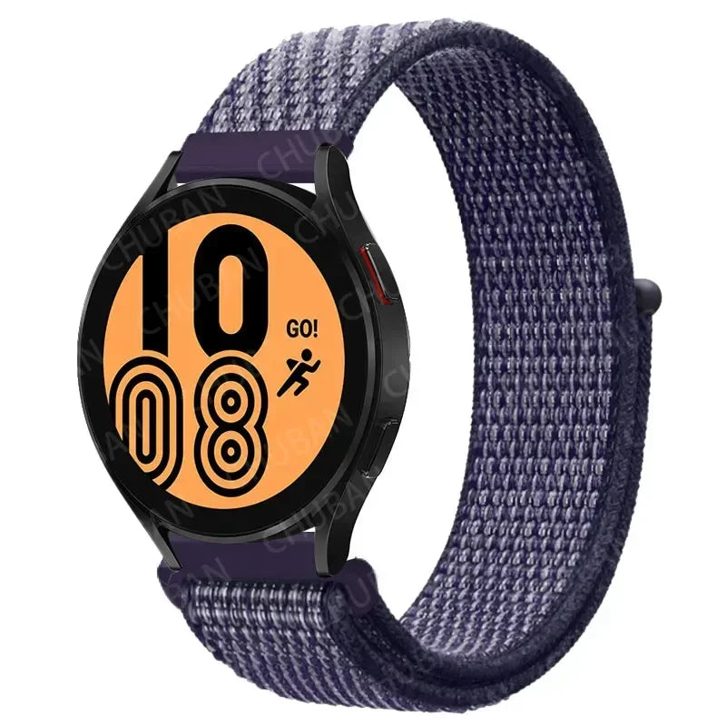 Nylon Sportband Smartwatch 20mm 22mm Ademend Lichtgewicht Loop Polsband Verstelbaar Training Fitness