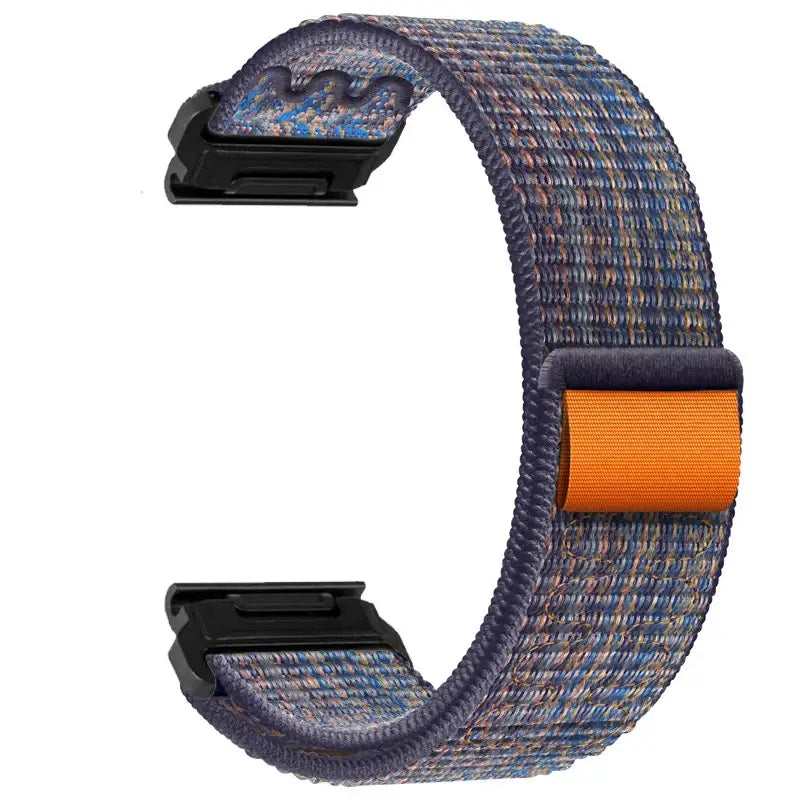 Verstelbare Nylon Sportband voor Smartwatch - Ademend Klittenband Polsbandje 20mm 22mm 26mm Fitnesstracker