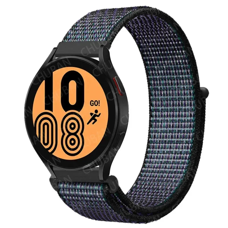 Nylon Sportband Smartwatch 20mm 22mm Ademend Lichtgewicht Loop Polsband Verstelbaar Training Fitness