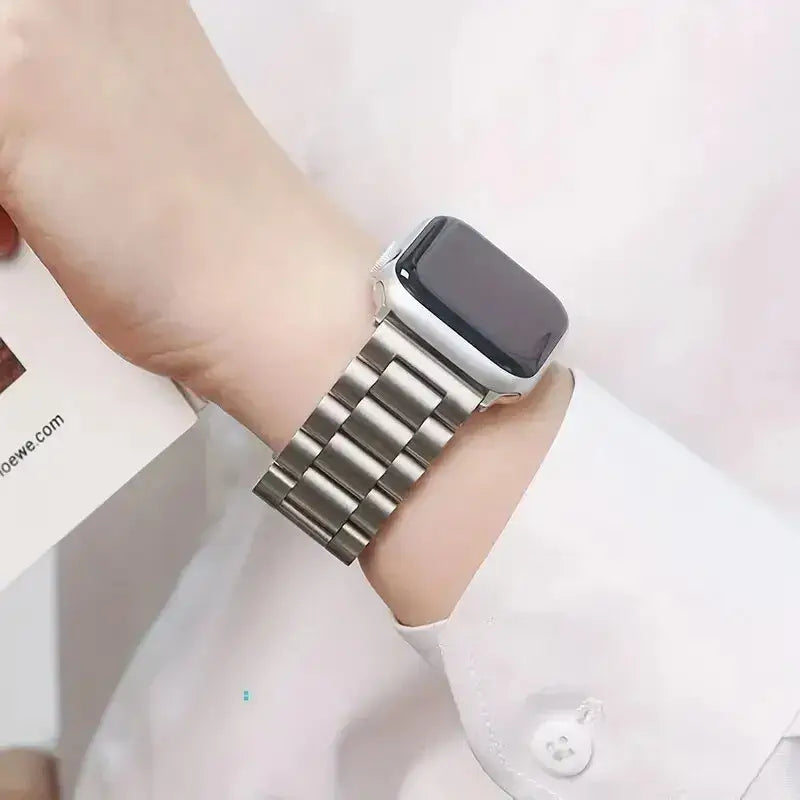 Roestvrij Stalen Smartwatch Bandje Premium Metalen Horlogeband Verstelbaar Polsbandje Stijlvol Elegant