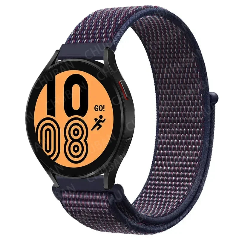 Nylon Sportband Smartwatch 20mm 22mm Ademend Lichtgewicht Loop Polsband Verstelbaar Training Fitness
