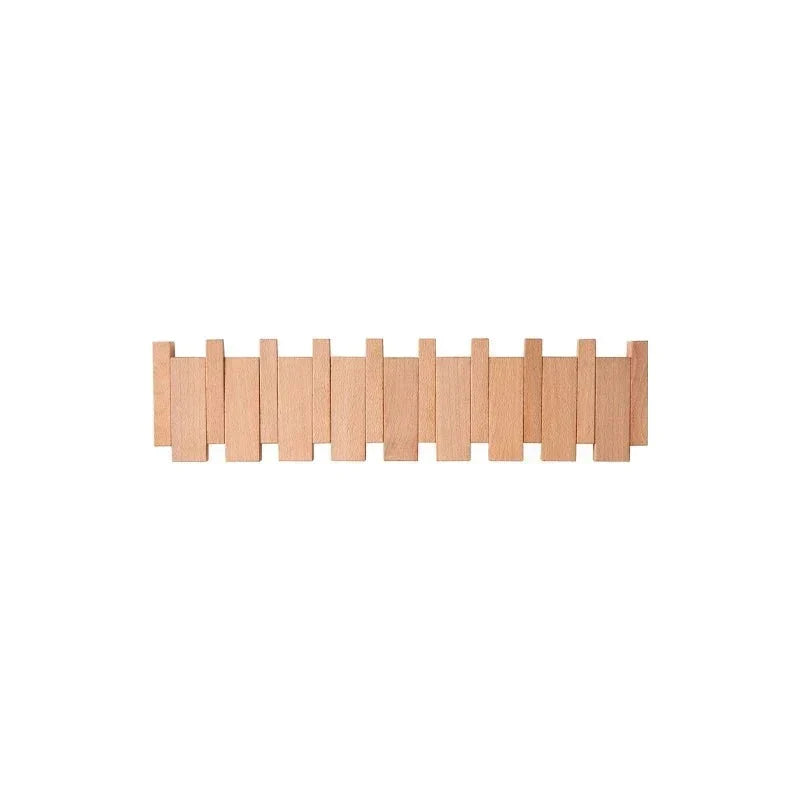 Magnetische Wandkapstok met Inklapbare Haken | 4-10 Haken | Hout