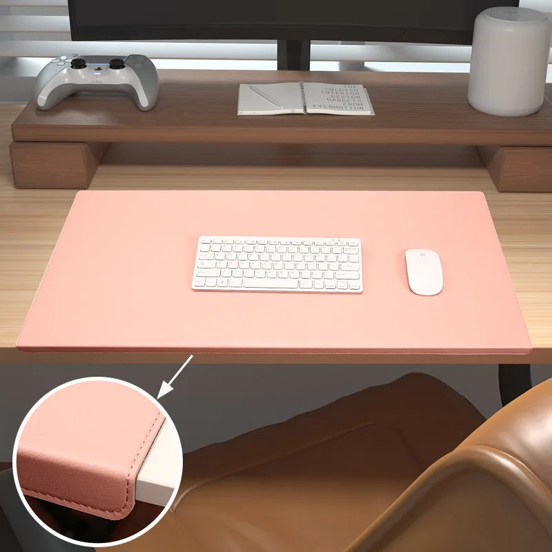 Ergonomische Bureaumat met Polssteun 60-90cm - Antislip Kunstleren Deskpad voor Gaming & Thuiswerken