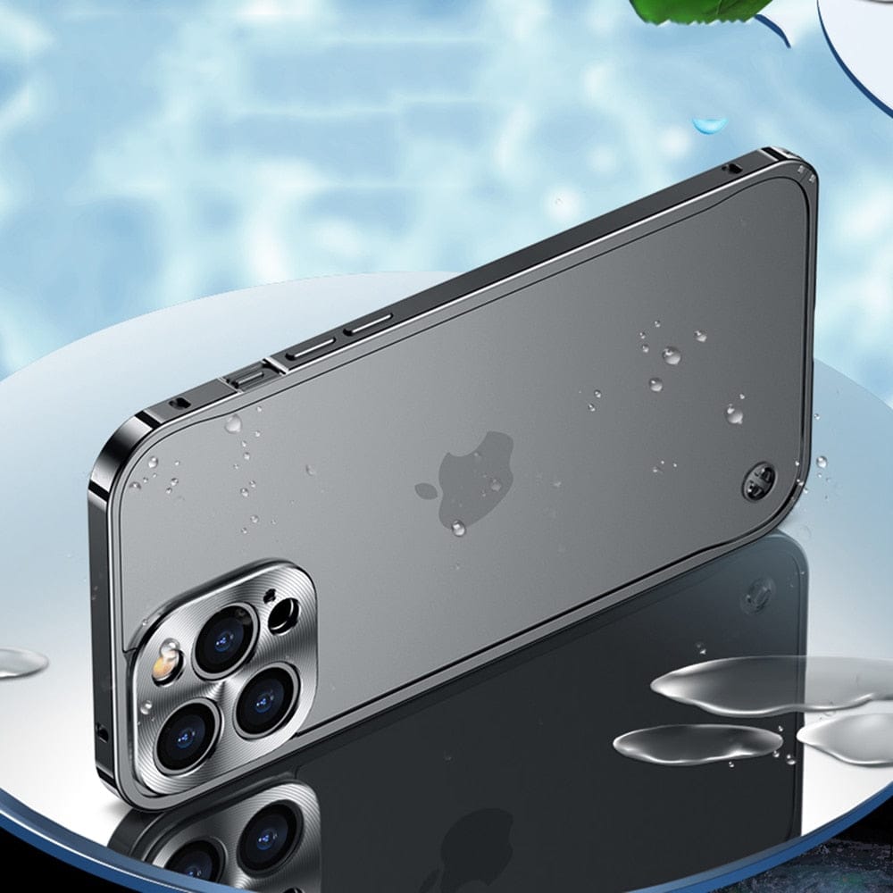 iPhone 15 Pro Max Hoesje Aluminium CNC Bumper Antennesleuven Snap