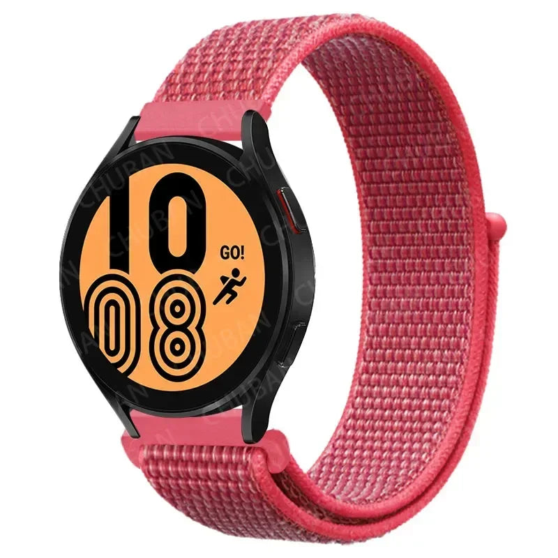 Nylon Sportband Smartwatch 20mm 22mm Ademend Lichtgewicht Loop Polsband Verstelbaar Training Fitness