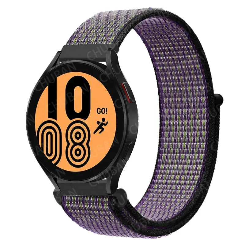 Nylon Sportband Smartwatch 20mm 22mm Ademend Lichtgewicht Loop Polsband Verstelbaar Training Fitness
