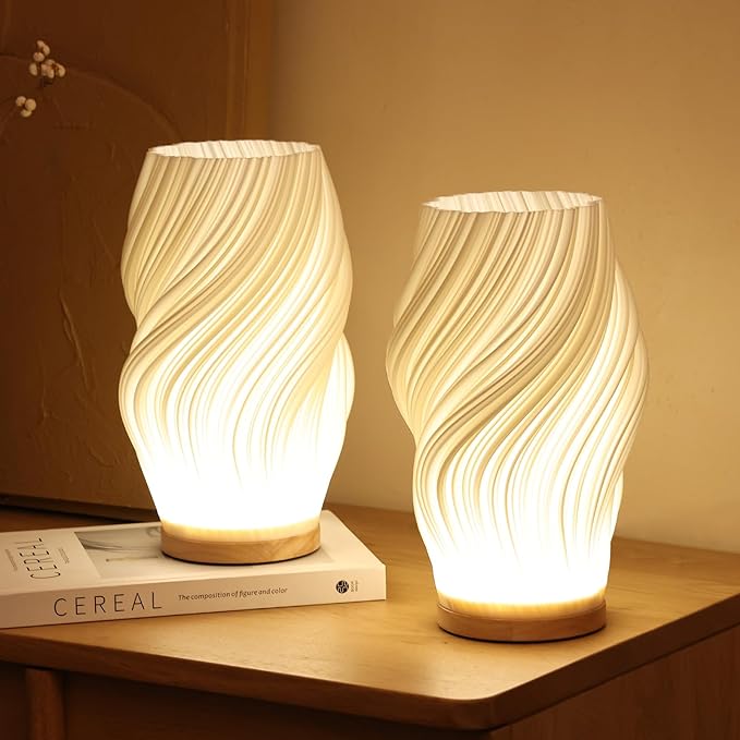 Tafellamp Golf Wolk Swirl Glas IJzer Dimbaar E14 LED Medium Groot Woonkamer Slaapkamer