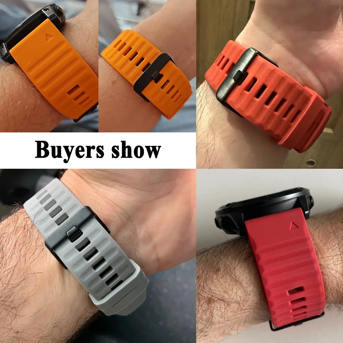 Siliconen Horlogebandje Sportief QuickFit Verwisselbaar Polsband voor Smartwatch Fitness 20mm 22mm 26mm