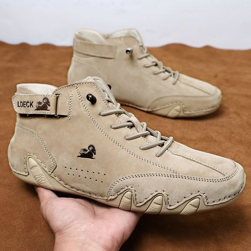 Waterafstotende Leren Wandelschoenen Dames Heren Ademend Antislip Outdoor Dagelijks Gebruik Comfort Stevig
