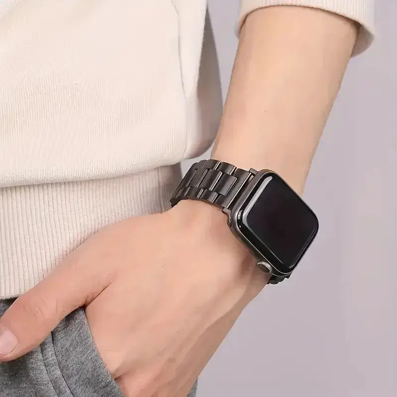 Roestvrij Stalen Smartwatch Bandje Premium Metalen Horlogeband Verstelbaar Polsbandje Stijlvol Elegant