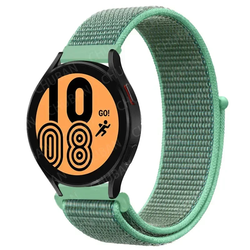 Nylon Sportband Smartwatch 20mm 22mm Ademend Lichtgewicht Loop Polsband Verstelbaar Training Fitness