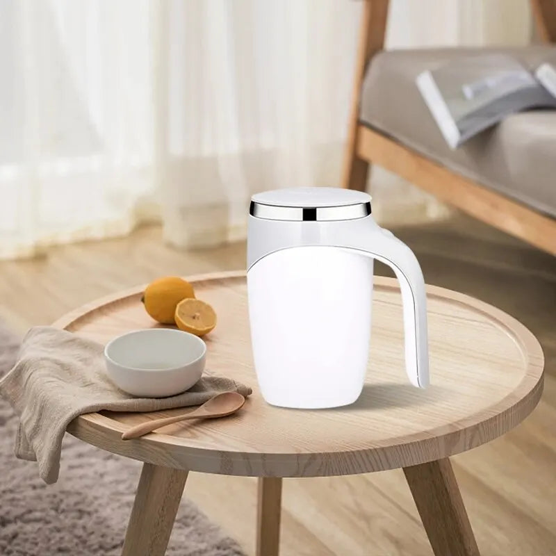 Zelfroerende Thermosbeker 400ml - Automatisch Mixende Reisbeker met Verwarmfunctie