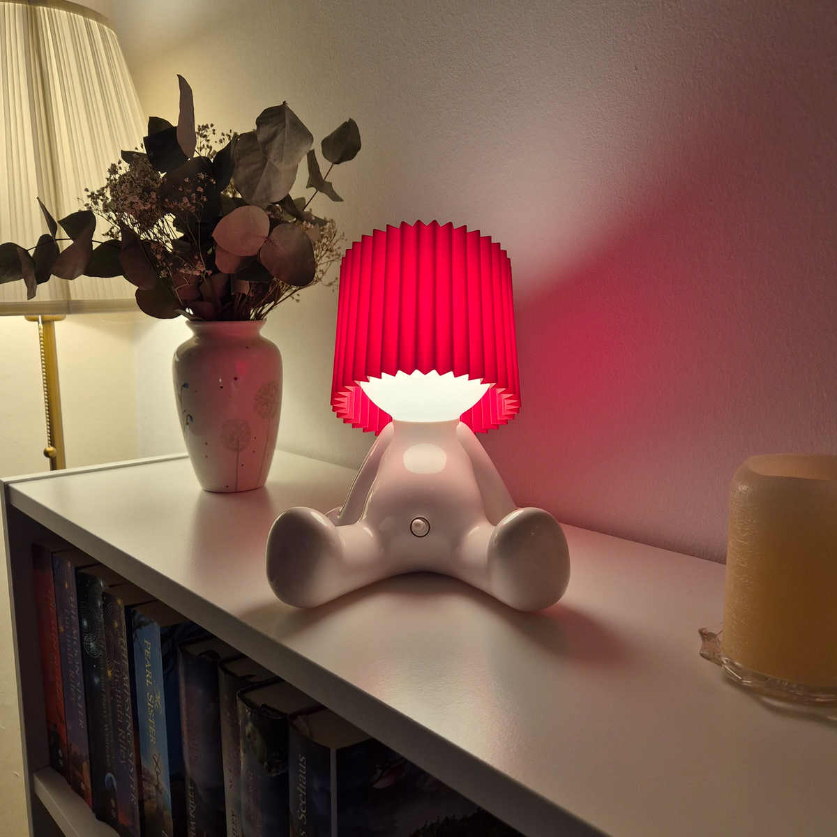 Zittende LED Tafellamp met Accu - Draadloos in 8 Kleuren