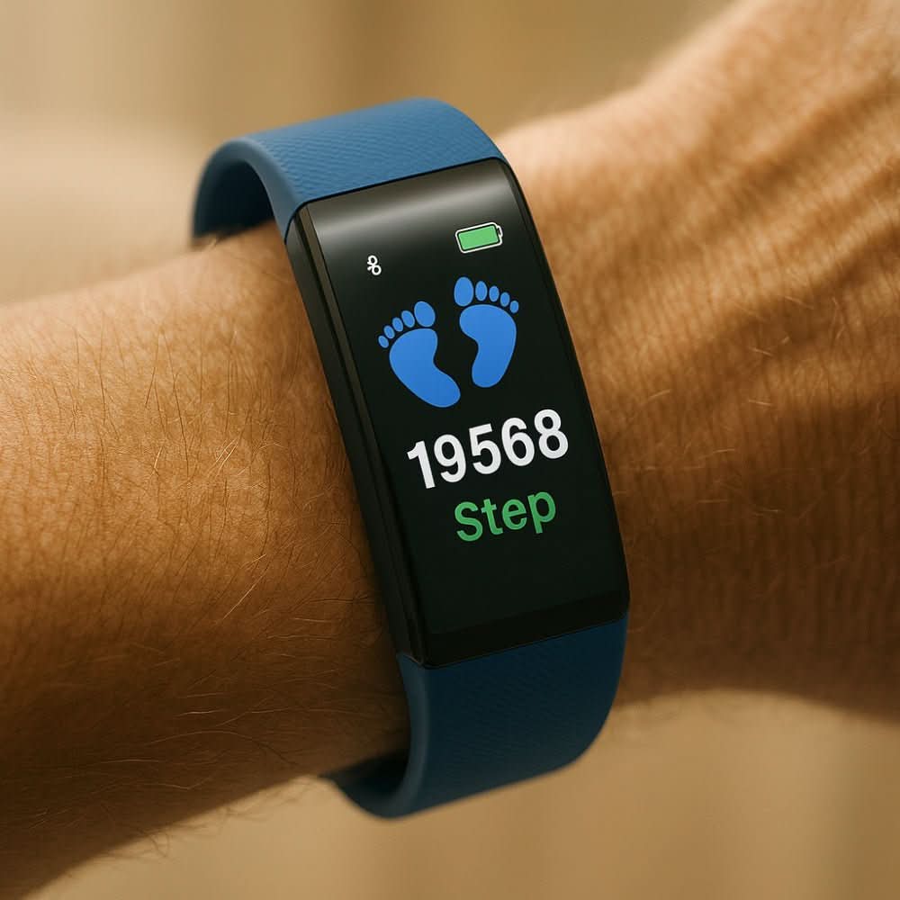 Smartwatch voor Senioren met Gezondheidsmeting Hartslagmeter Stappenteller Veiligheidsfuncties Dagelijks