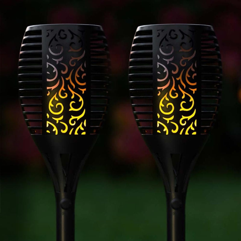 Zonne-energie Tuinfakkel met Flikkerende Vlam - LED Buitenverlichting op Zonne-energie voor Tuin en Terras