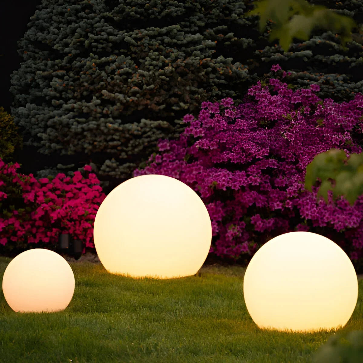 Weerbestendige Tuinbol LED-Lamp - Draadloos Oplaadbaar Sfeerverlichting voor Tuin Terras - Waterdicht Buitenlamp met Kleurwisselaar